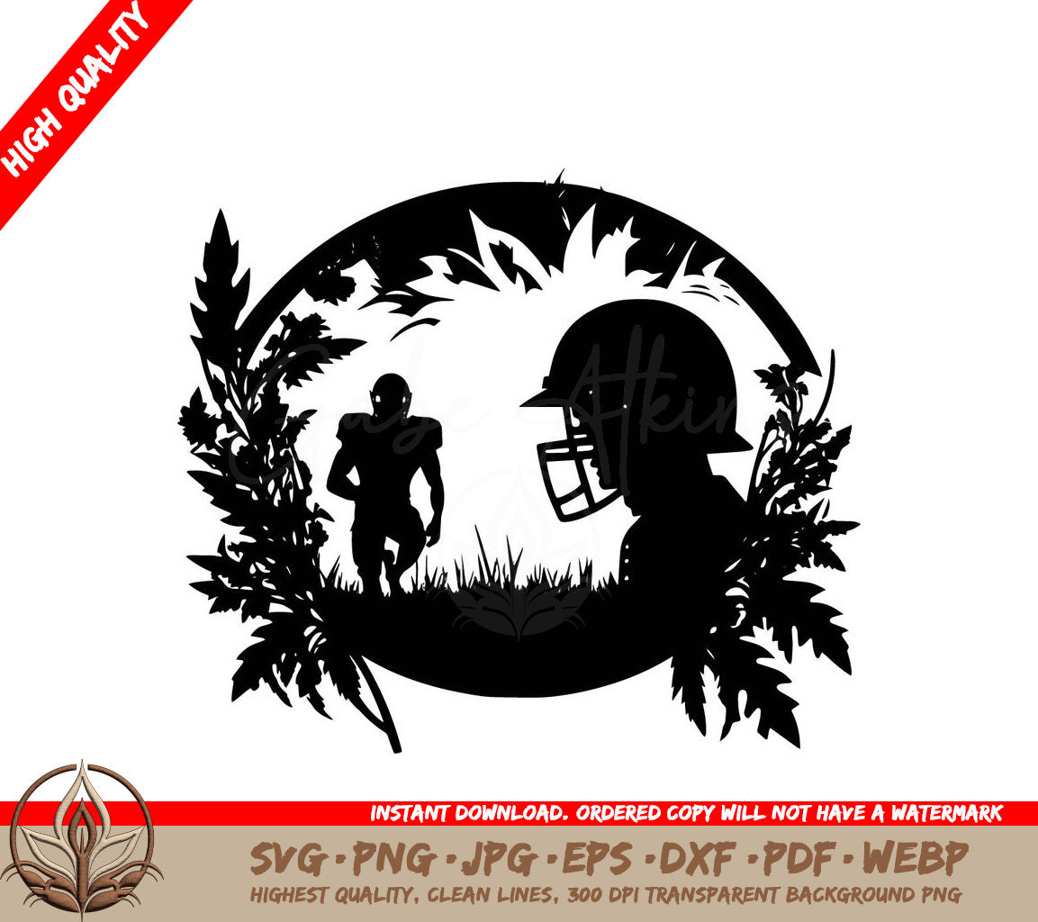 Thanksgiving Football Game Digital Design File (SVG, PNG, JPG, AI, PDF, DXF, EPS, WebP) 
