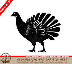Thanksgiving Turkey Digital Design - SVG PNG JPG AI PDF DXF EPS WebP File Formats 
