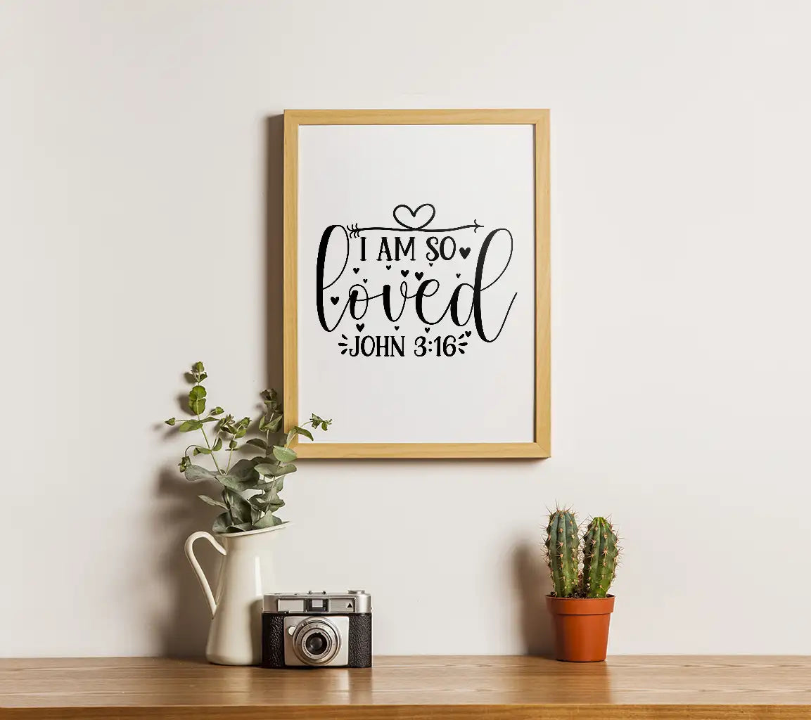 Loved John 316 SVG Poster SVG