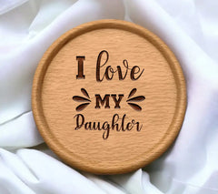 Pink I Love My Daughter SVG SVG