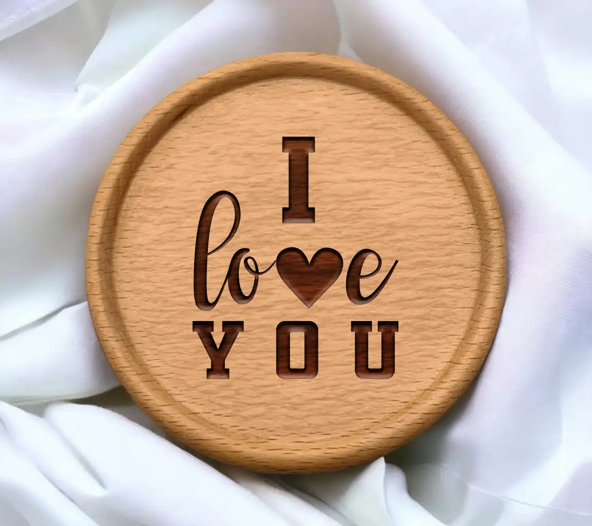Pink I Love You Heart SVG SVG
