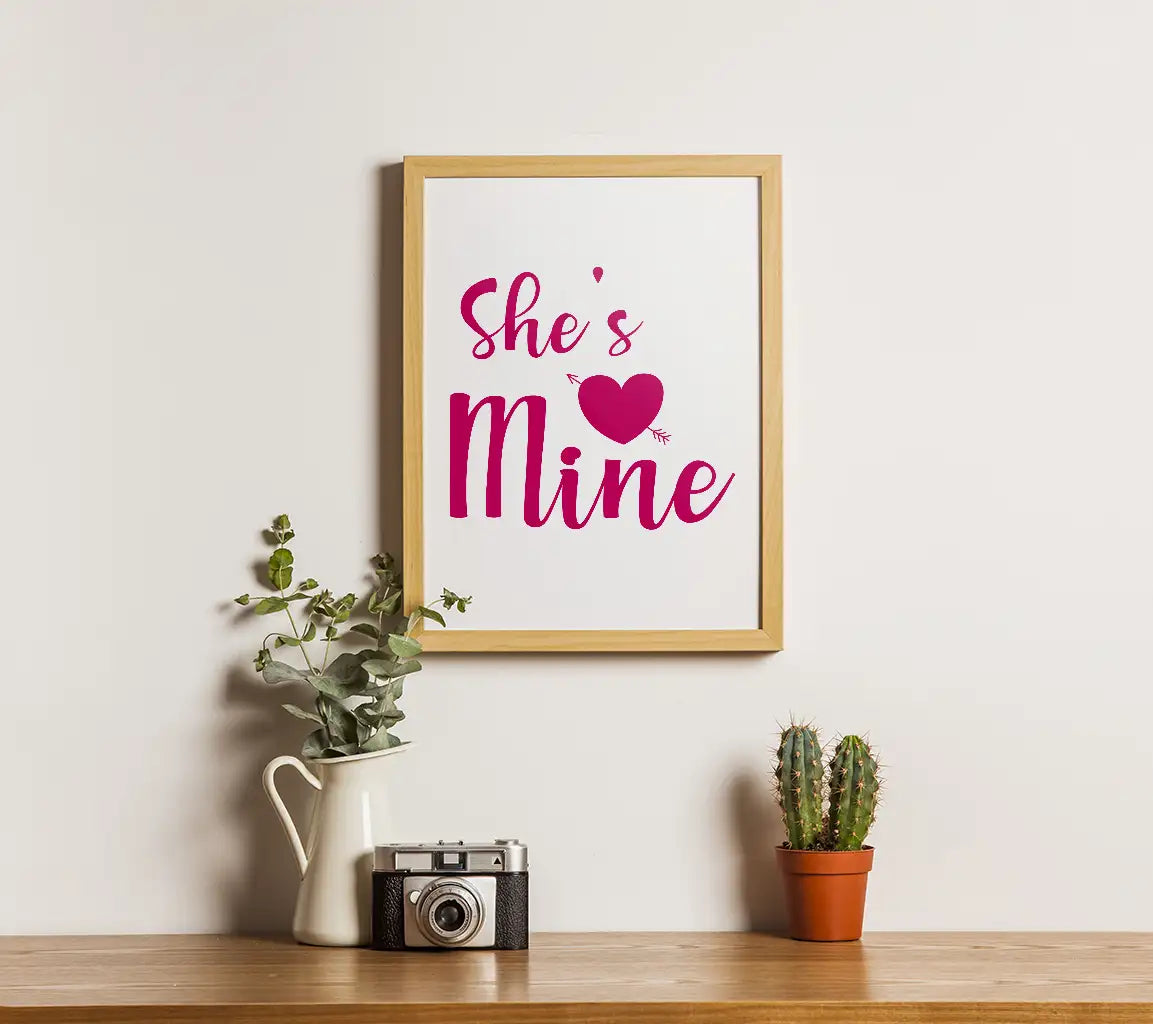 Pink Shes Mine Heart Arrow SVG SVG
