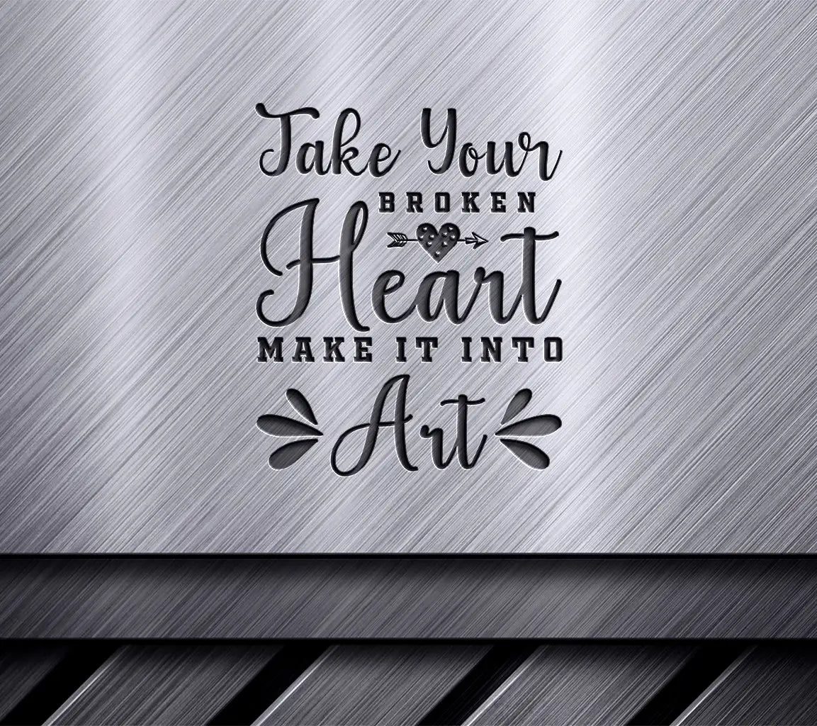 Broken Heart Art SVG Design SVG