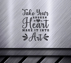 Broken Heart Art SVG Design SVG