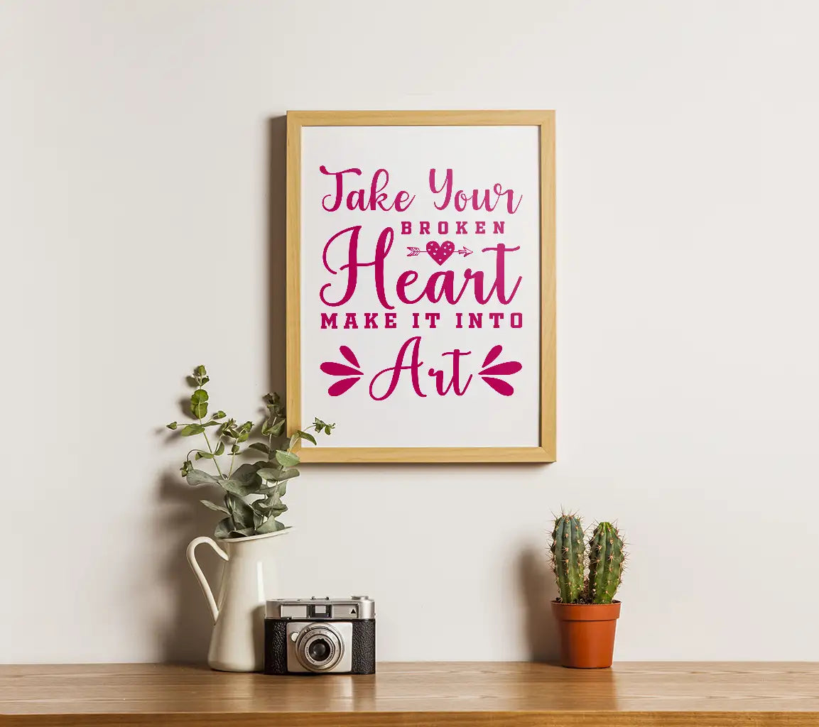 Broken Heart Art SVG Design SVG