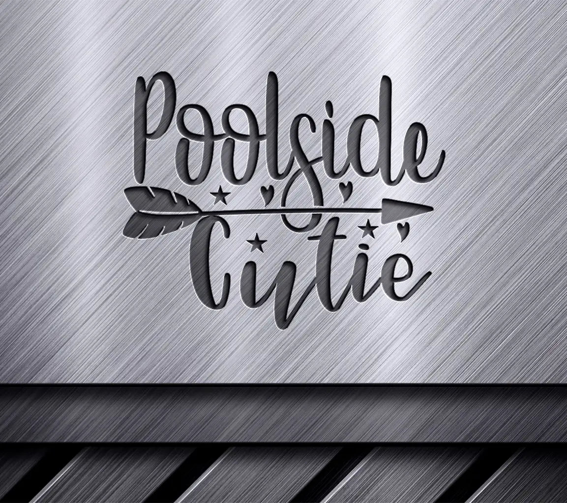 Poolside Cutie Arrow Hearts SVG SVG