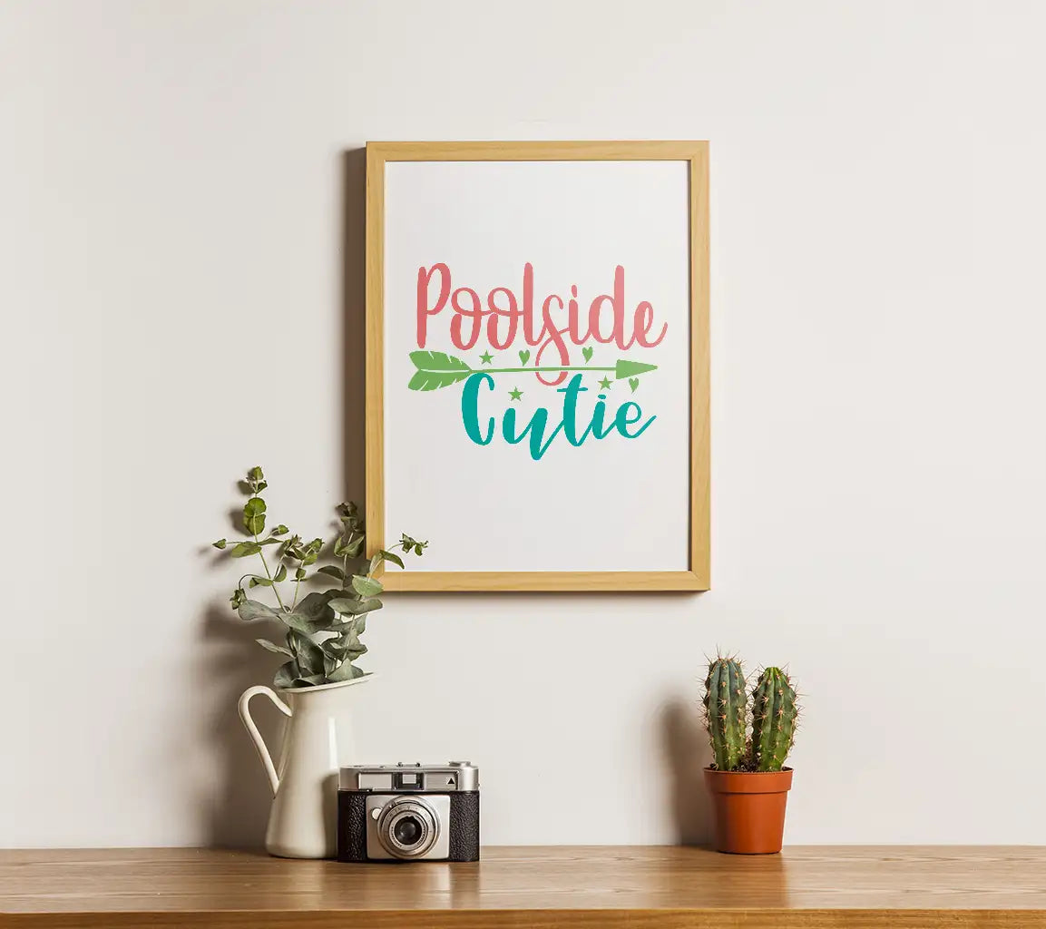 Poolside Cutie Arrow Hearts SVG SVG