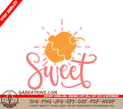 White Background Sweet SVG Quote SVG