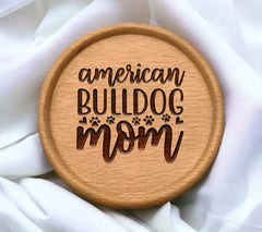 American Bulldog Mom SVG Design SVG