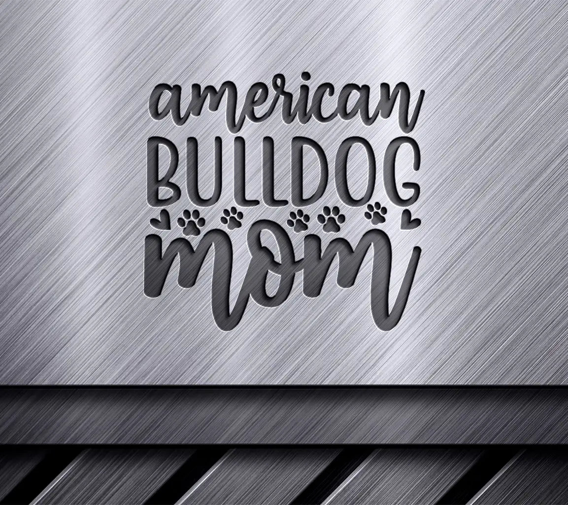 American Bulldog Mom SVG Design SVG