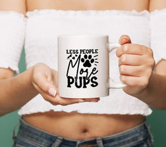 Less People More Pups SVG Design SVG