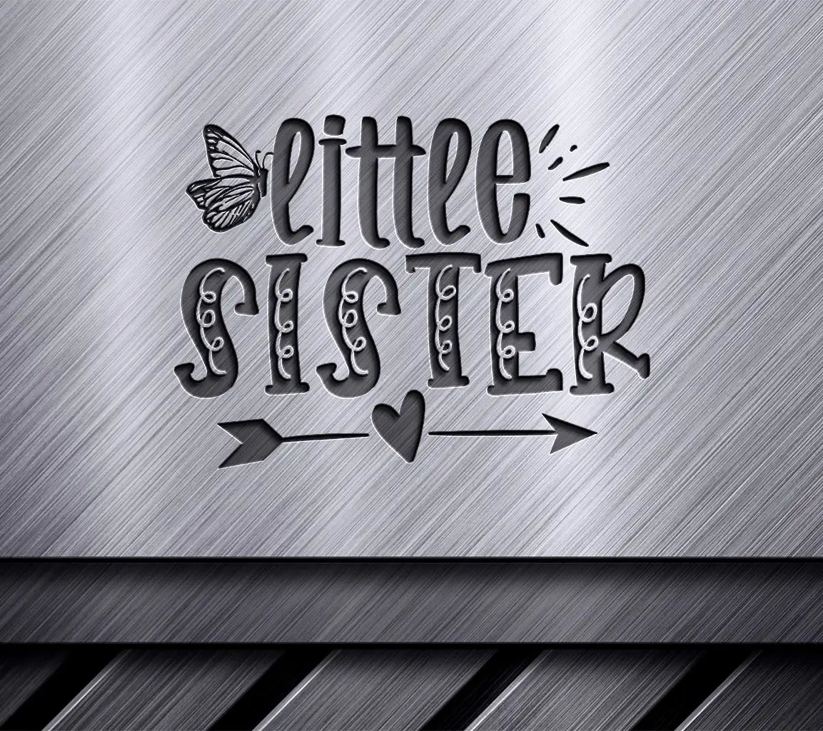 Little Sister Butterfly Arrow SVG SVG