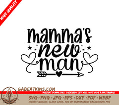 Mammas New Man SVG Design SVG