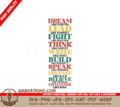 Black History Month SVG Quotes SVG