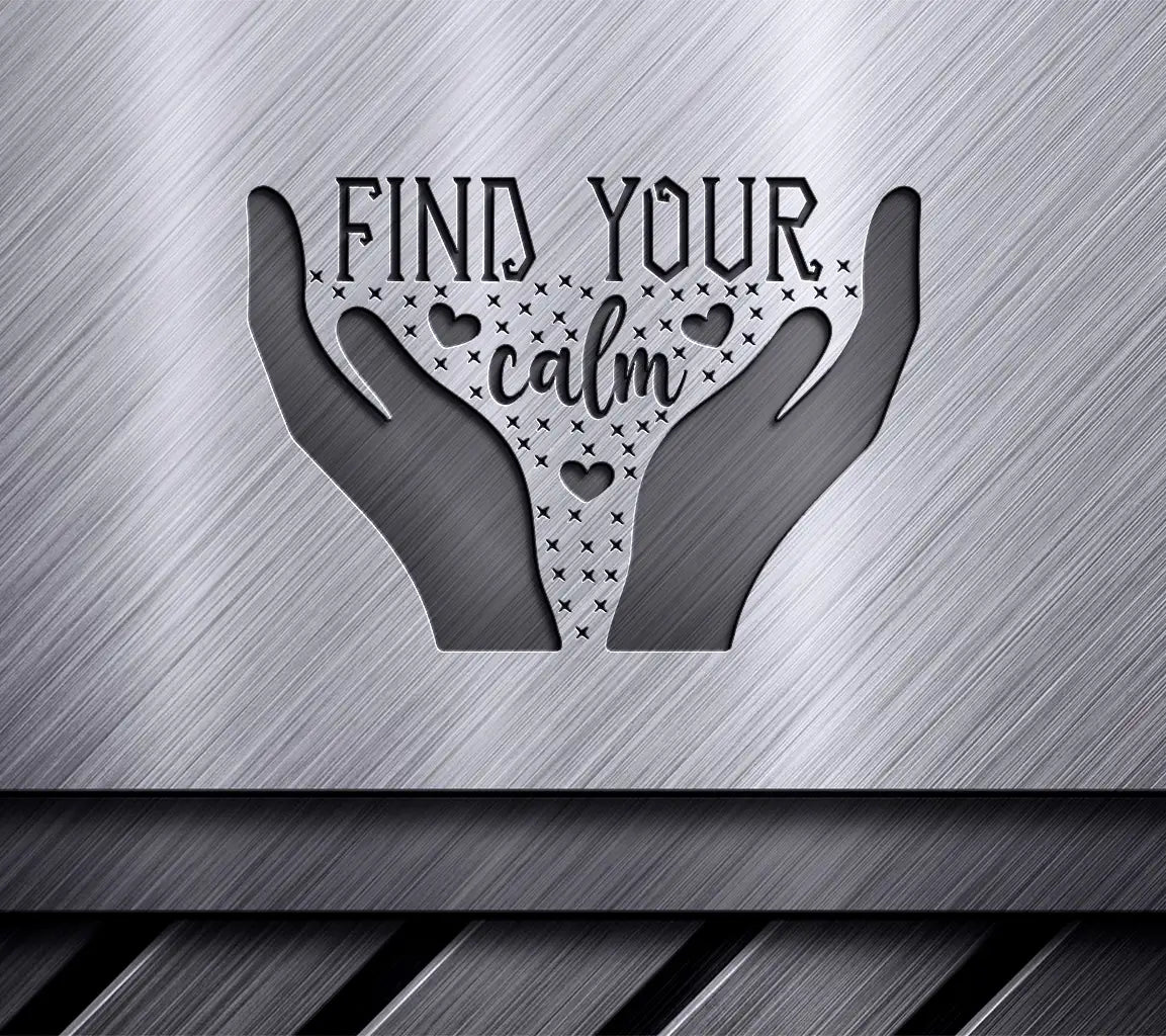 Pink Hands Find Your Calm SVG SVG