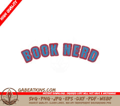 Book Nerd SVG Design SVG
