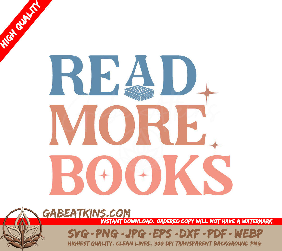 Read More Books SVG Design SVG