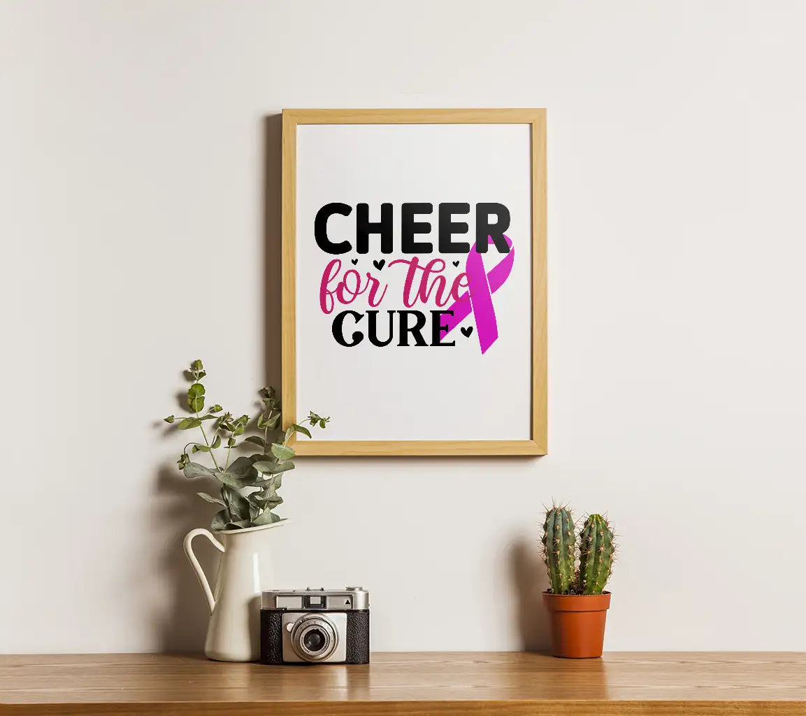 Cheer for the Cure Breast Cancer SVG SVG