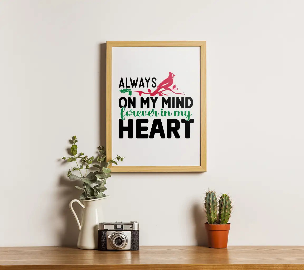 Christmas Cardinal SVG Heart & Mind SVG