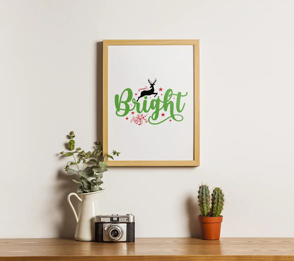 Christmas Reindeer Word SVG SVG