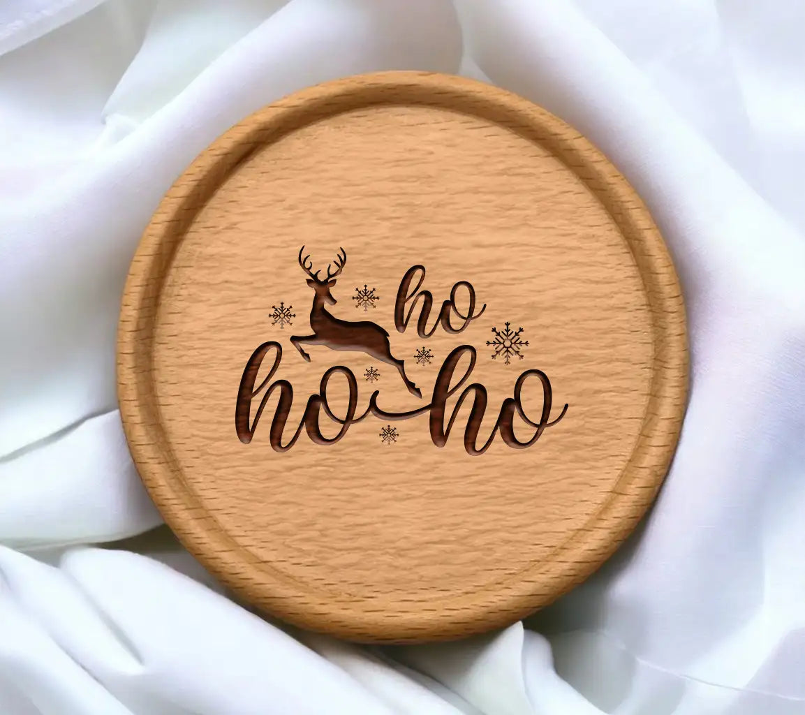 Reindeer Snowflake Ho Ho Ho SVG SVG
