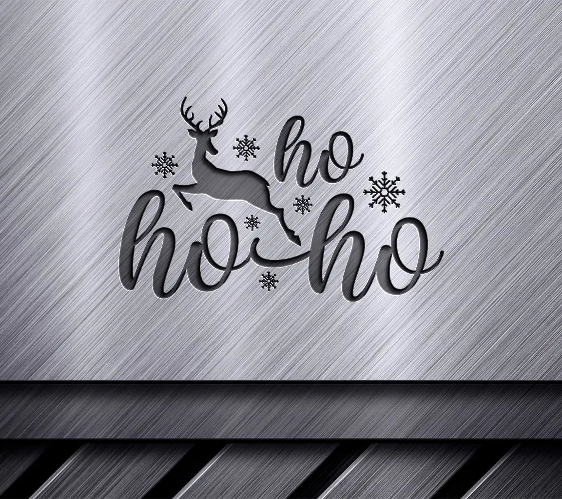 Reindeer Snowflake Ho Ho Ho SVG SVG