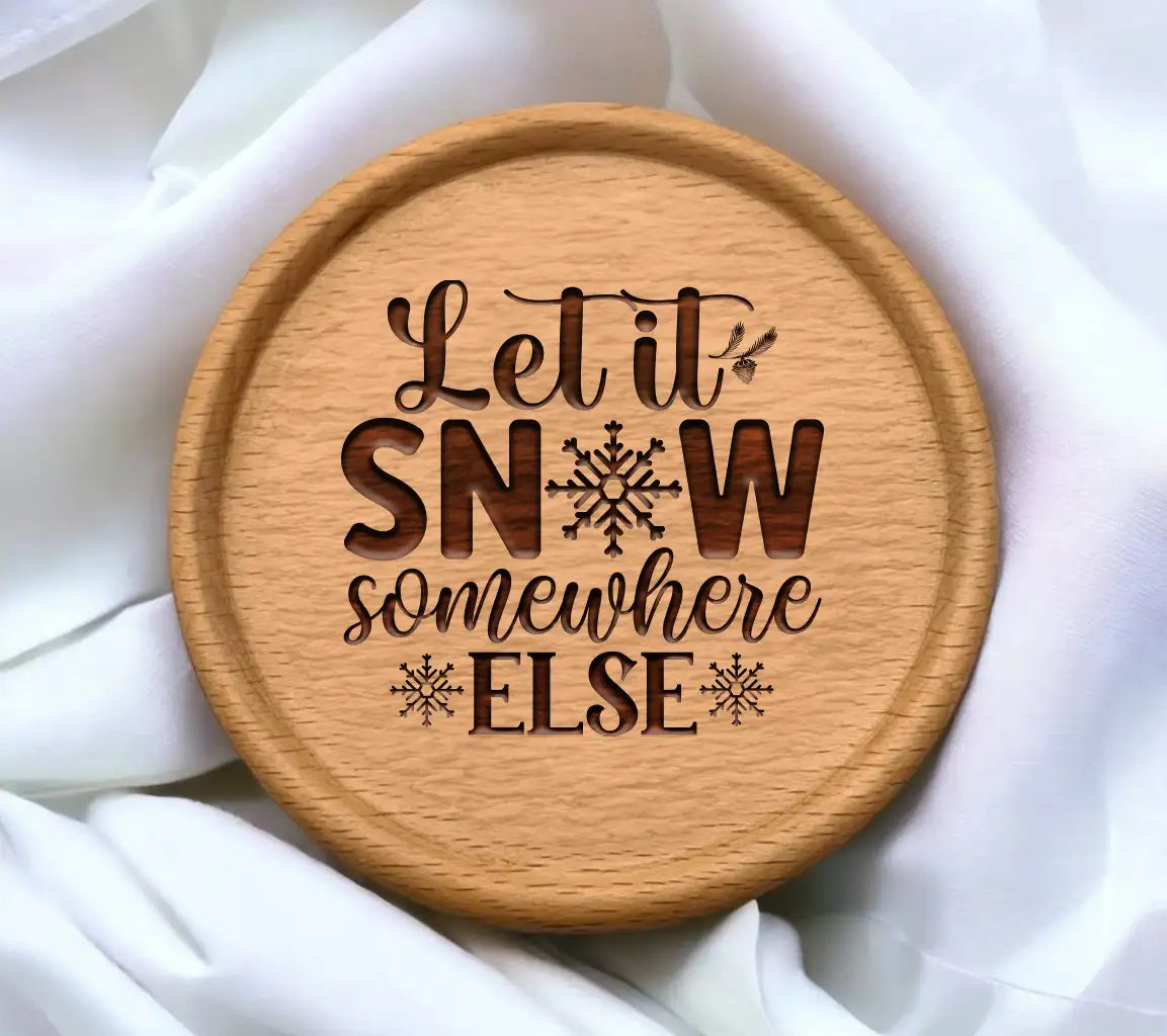 Blue & Red Let It Snow SVG SVG