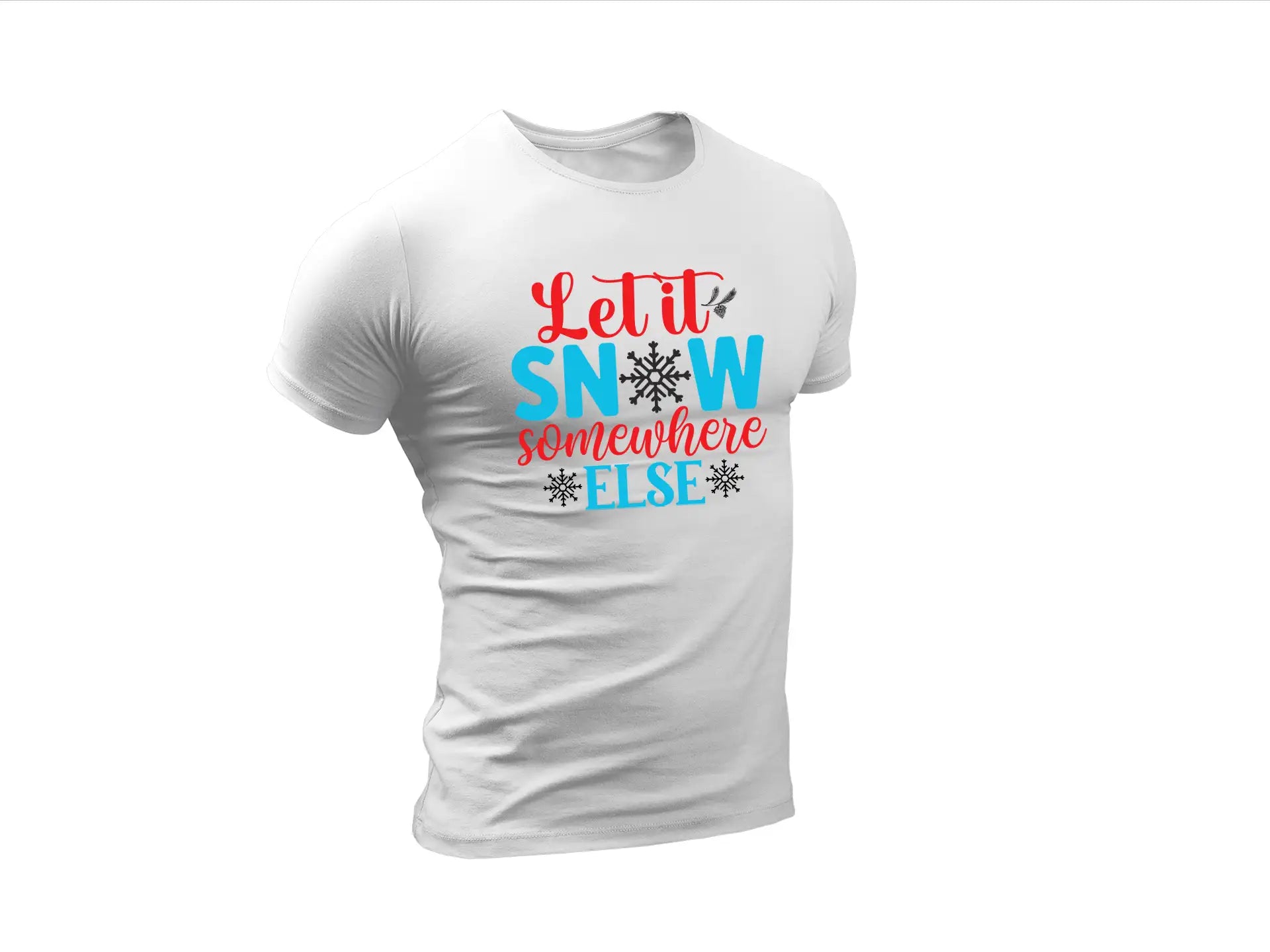 Blue & Red Let It Snow SVG SVG