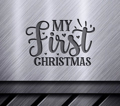 Red & Black My First Christmas SVG SVG