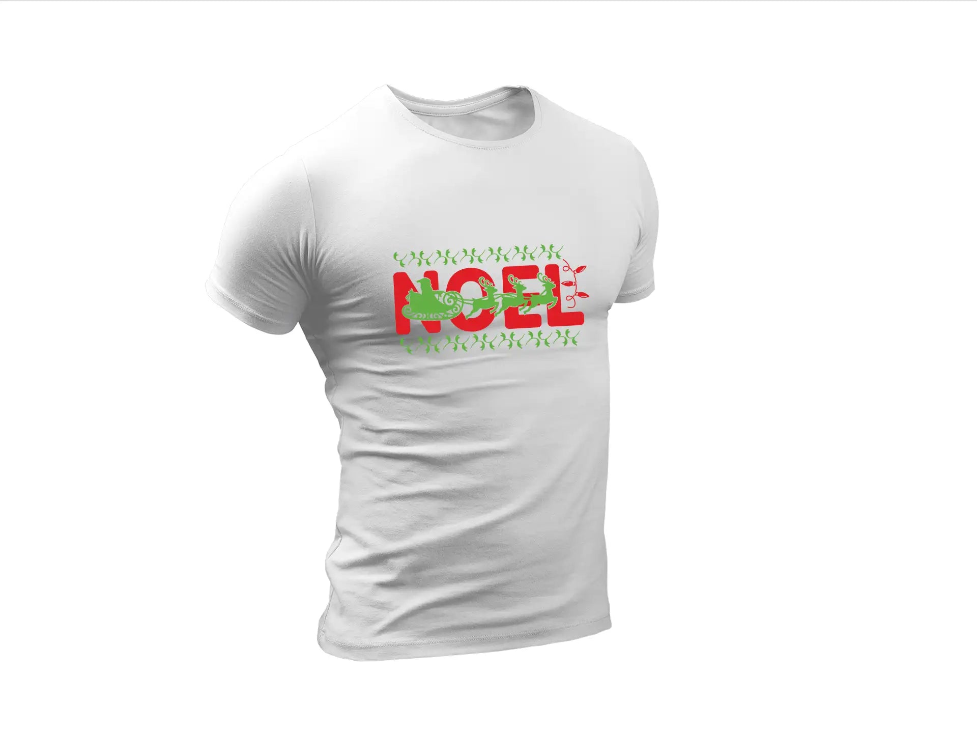 Noel Reindeer Sleigh SVG SVG
