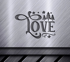 Christmas Round Ornament SVG Love SVG