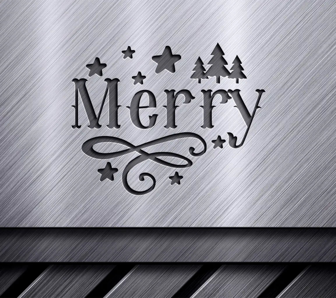 Merry Christmas Round Ornaments SVG SVG