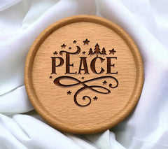 Peace Christmas Round Ornaments SVG SVG
