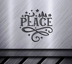 Peace Christmas Round Ornaments SVG SVG