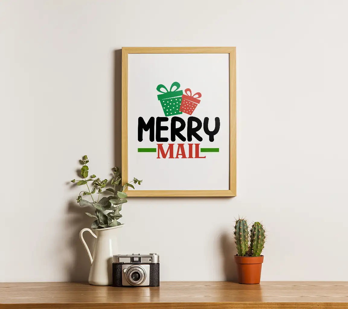 Merry Mail SVG with Presents SVG