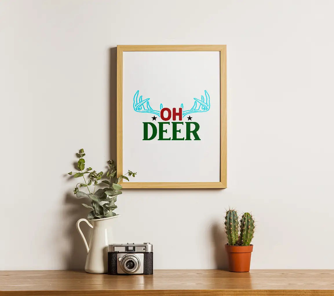 Oh Deer Antlers Christmas SVG SVG