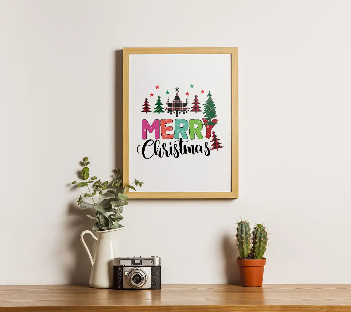 Plaid Truck Merry Christmas SVG SVG