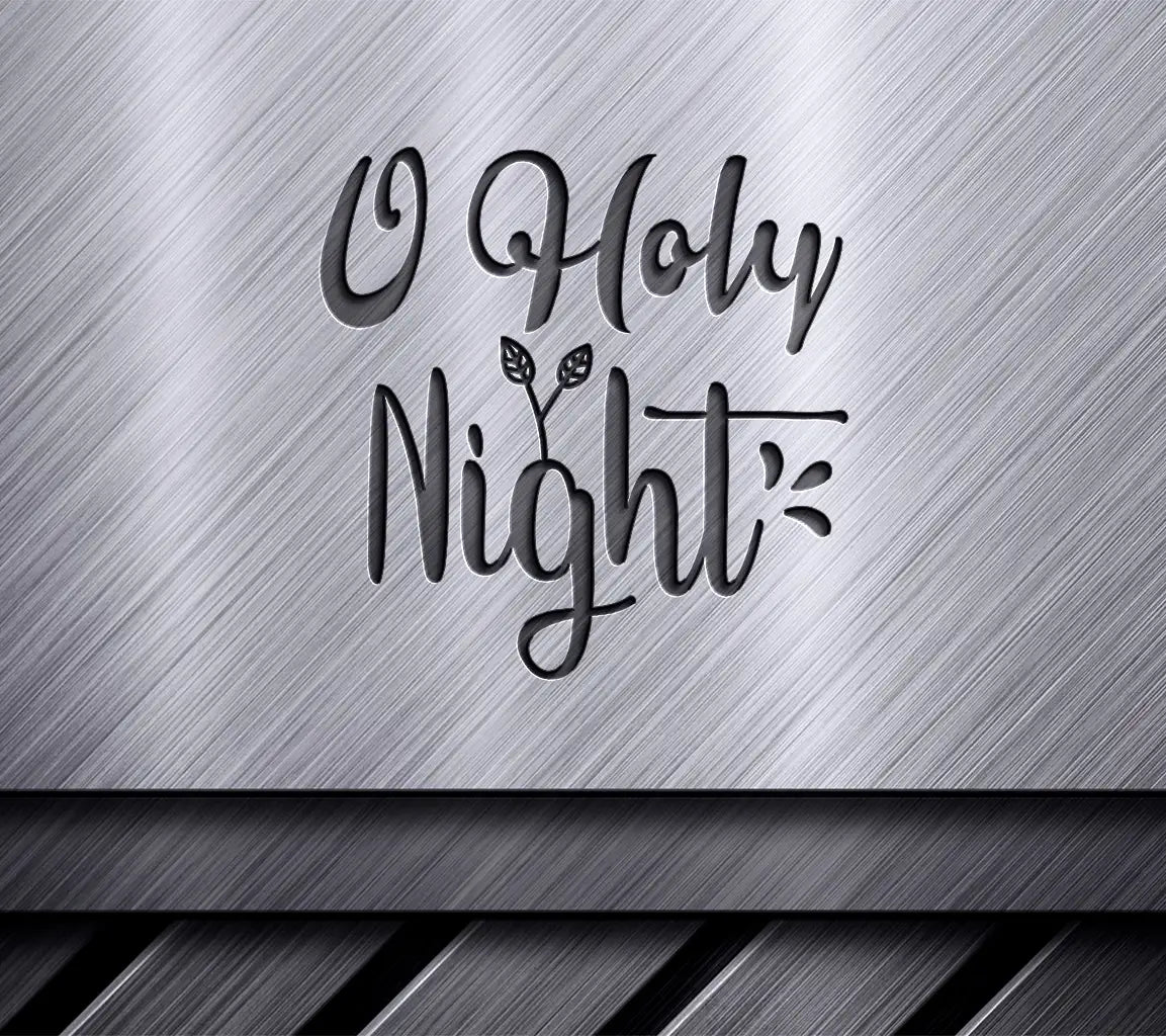 Pink & Black O Holy Night SVG SVG