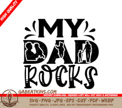  Dad Rocks SVG SVG