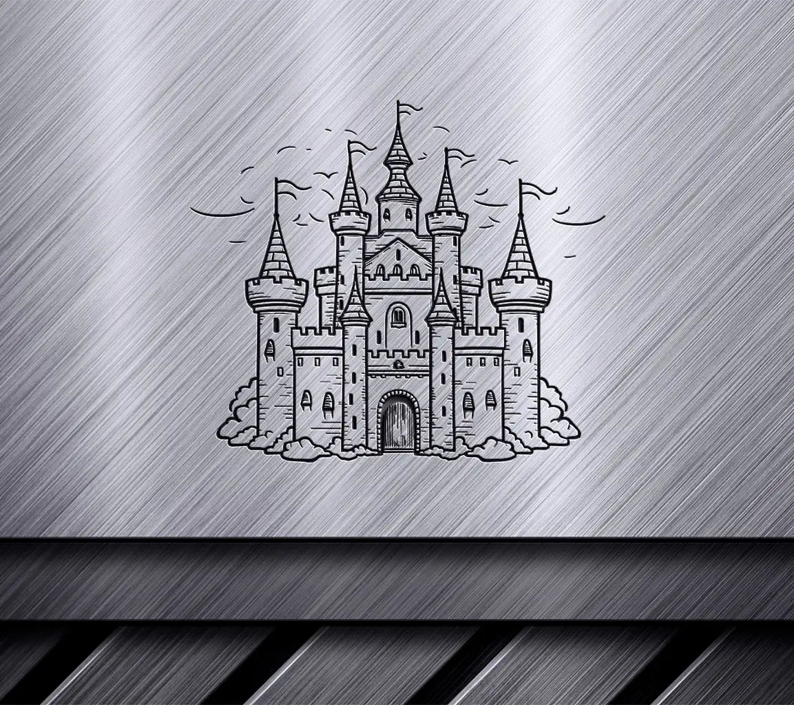  Castle in Clouds SVG - Dark Forest Tale of Danger & Redemption SVG