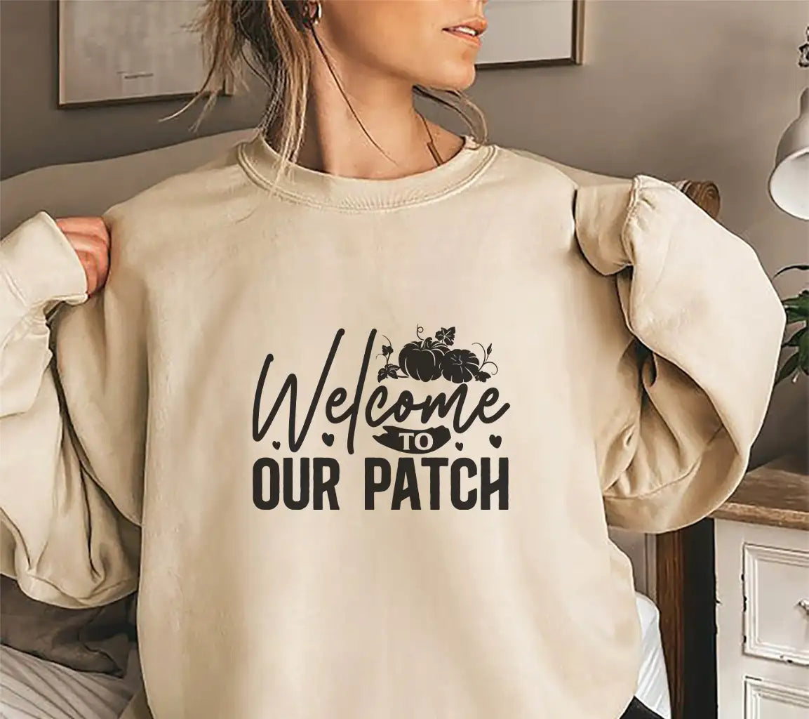 Welcome Patch Pumpkin SVG SVG