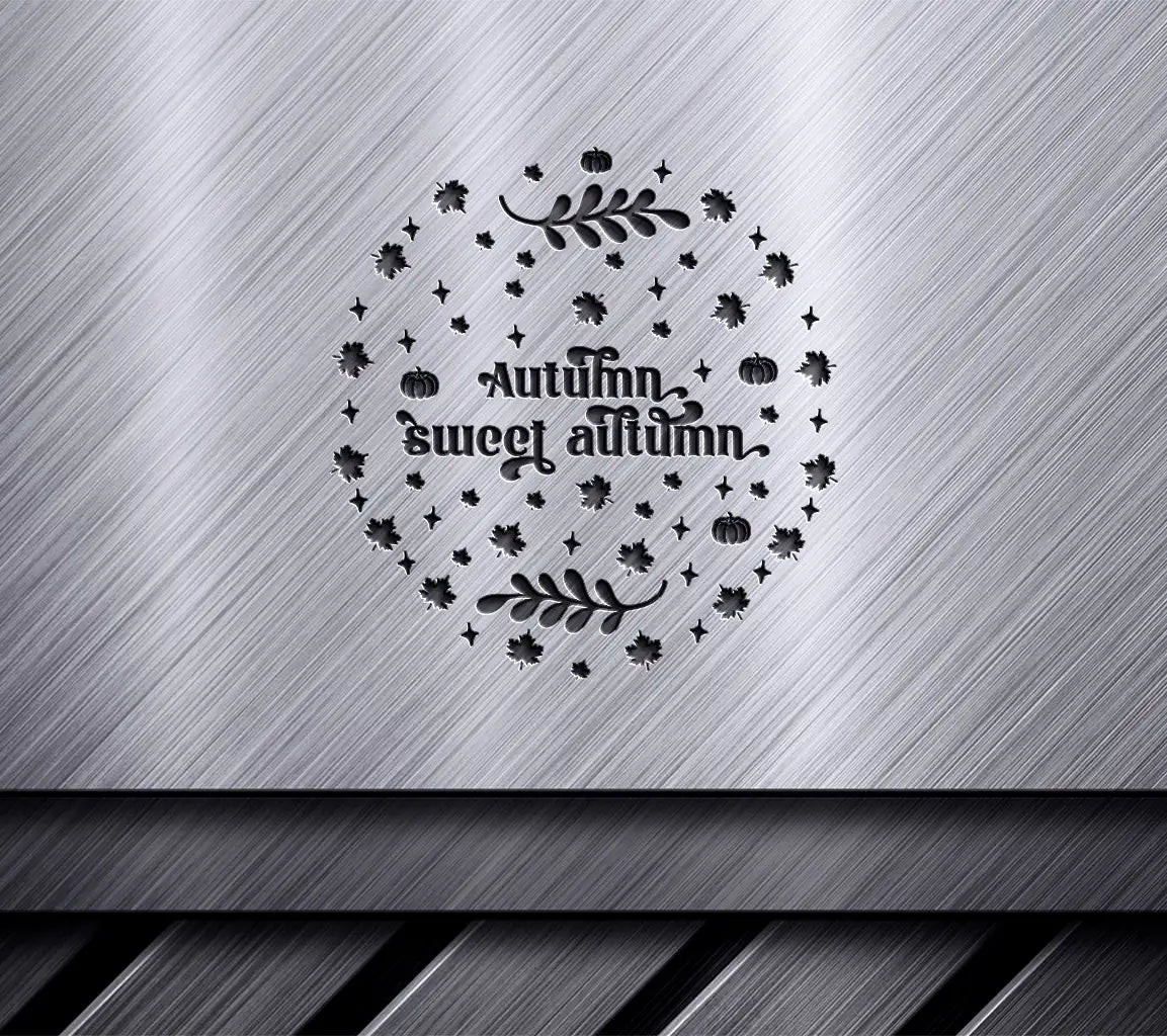 Autumn Sweet Fall Round Sign SVG SVG
