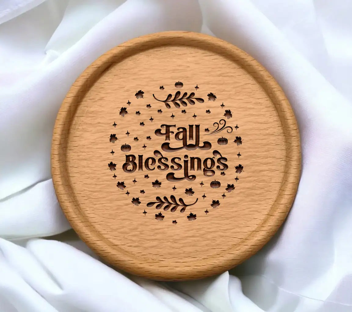 Fall Blessings Round SVG Sign SVG