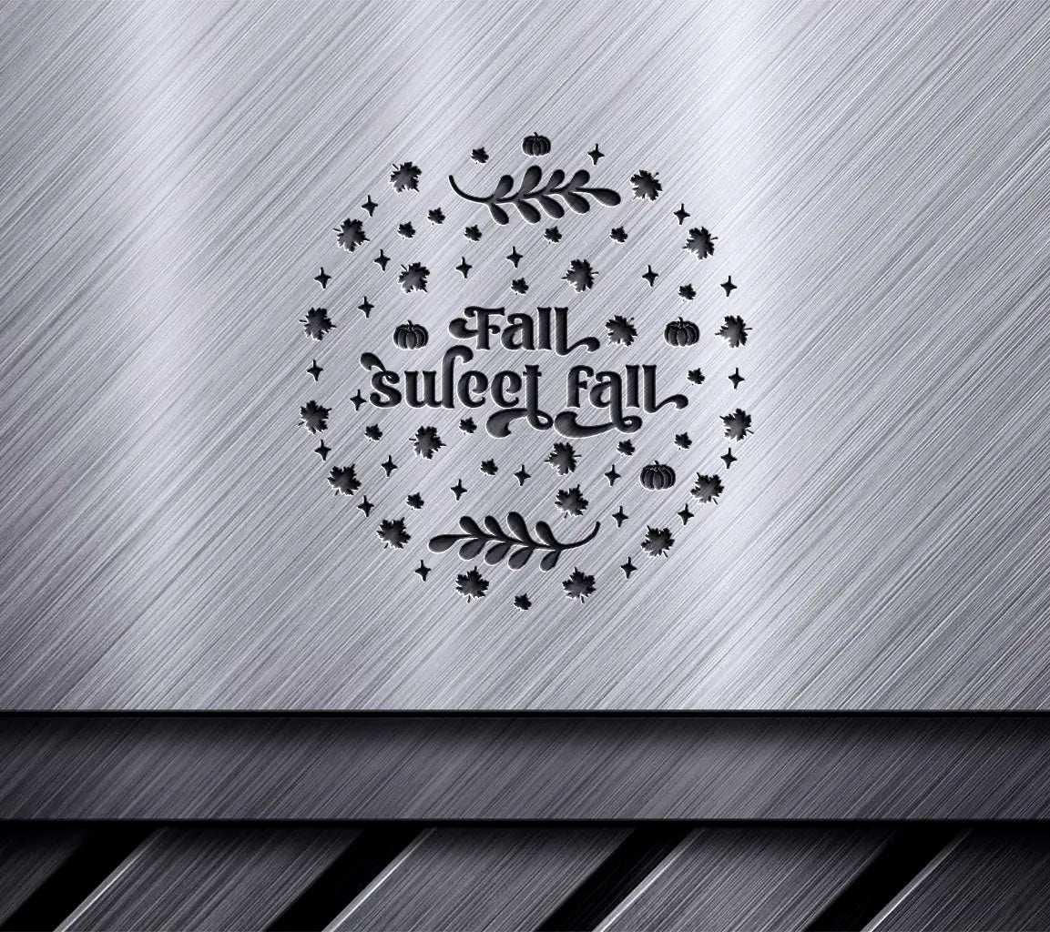 Fall Sweet Fall Round SVG SVG