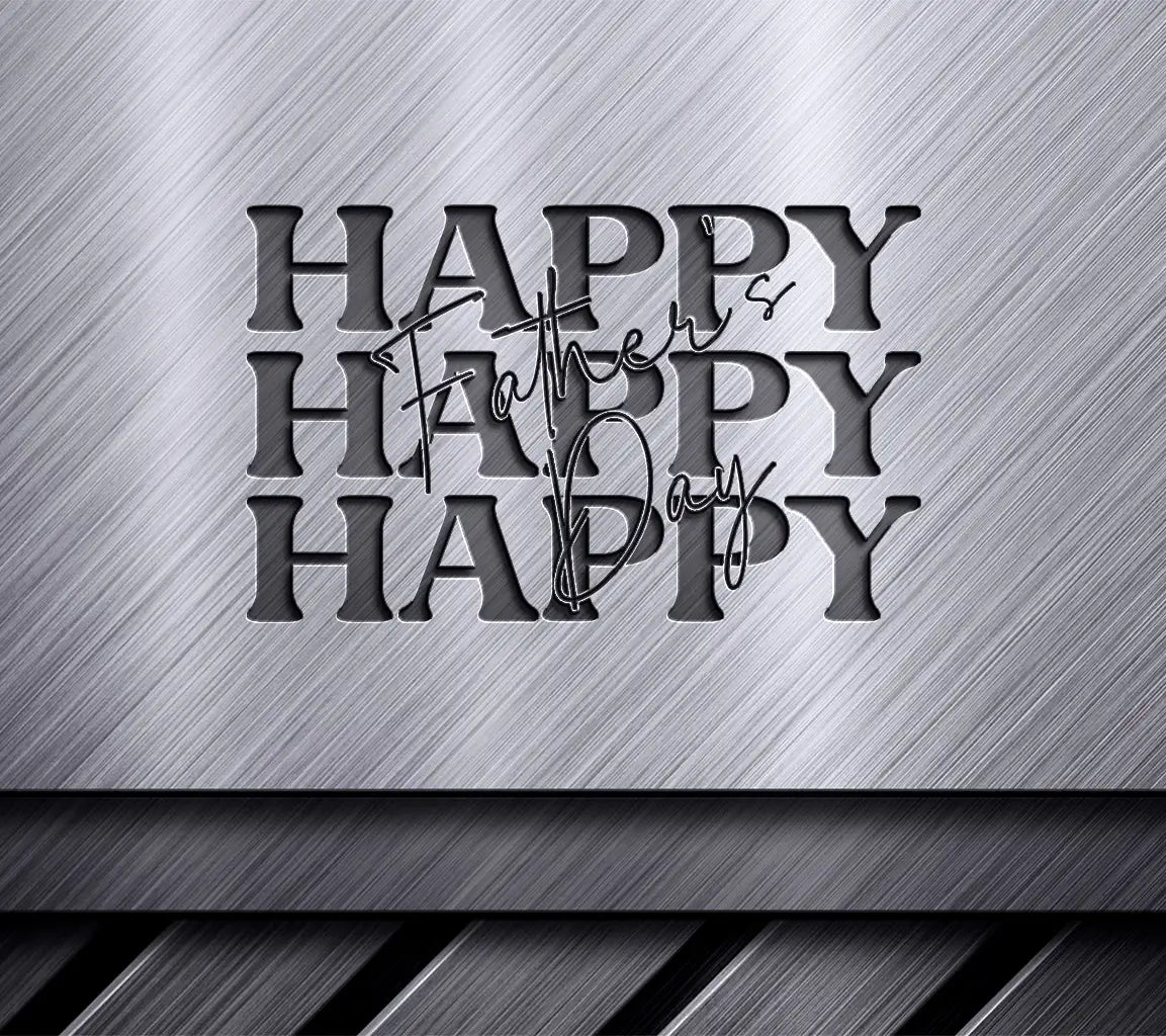 Happy Fathers Day Blue Sign SVG SVG