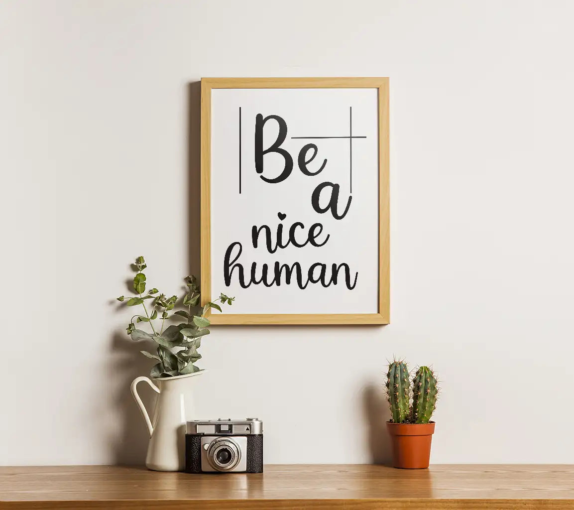 Be Nice Human SVG Design SVG