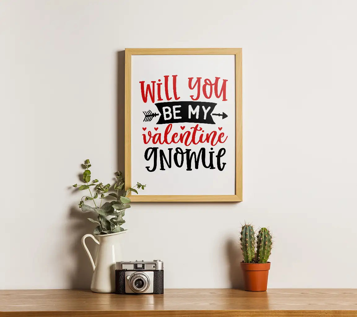 Valentines Gnome SVG Design SVG