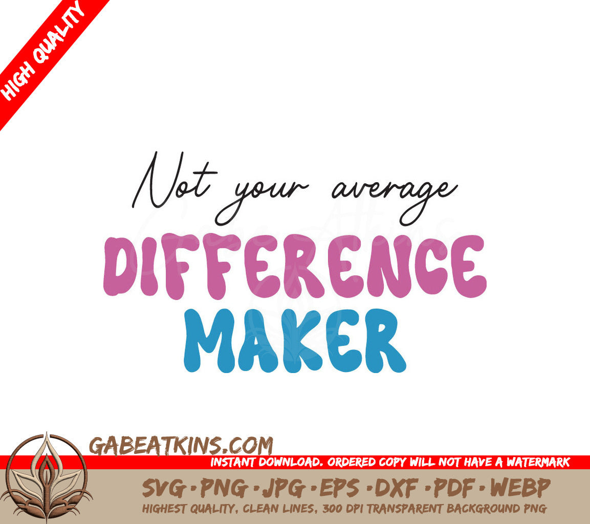 Funny Nurse Difference Maker SVG SVG