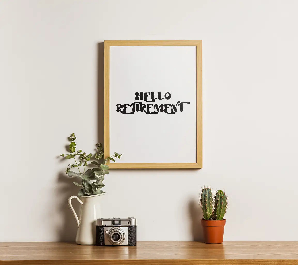 Hello Retirement SVG Design SVG