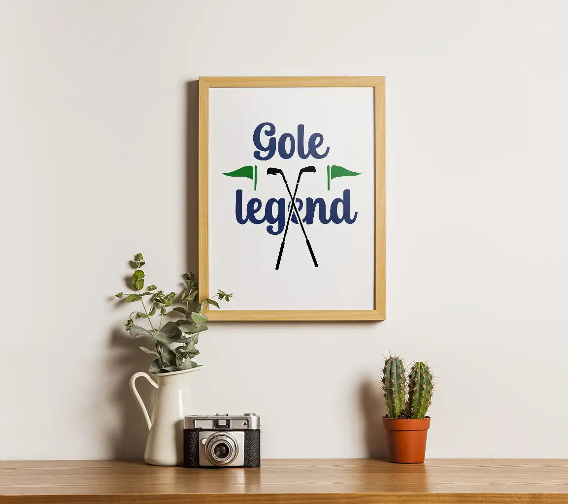 Blue & Green Golf Legend SVG Keychain SVG
